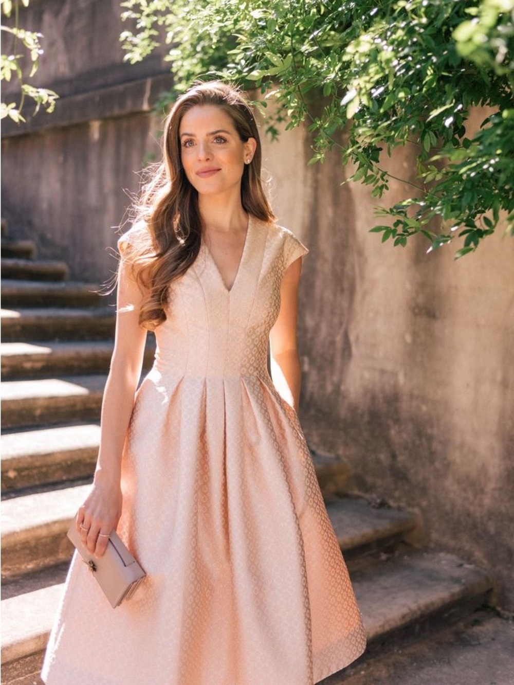 Gal Meets Glam‎ Collection "Grace" Jacquard Fit & Flare Dress Womens Size 18